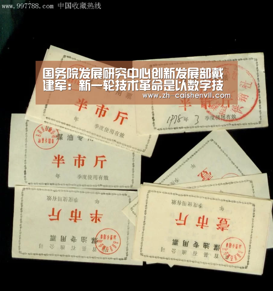 国务院发展研究中心创新发展部戴建军:新一轮技术革命是以数字技术为主导:彩神vll购彩(图2) 彩神vll购彩